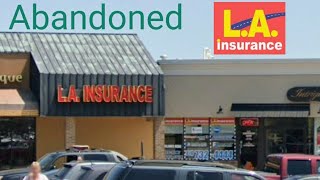 The abandoned La insurance on Miller road in flint Michigan at valley plaza