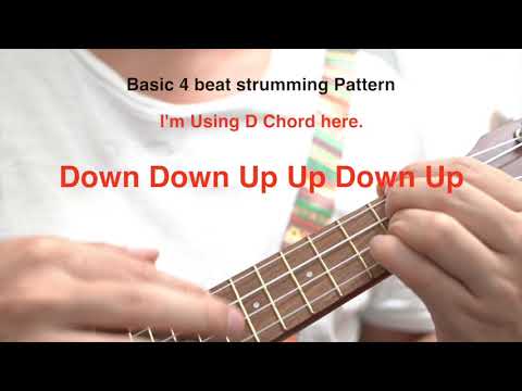 basic ukulele strumming