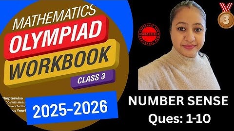 ✅SOF IMO Class-3🎯2025-2026 📚 Chapter-1 Number Sense🏅 Question 1-10 ⭕ International Math Olympiad