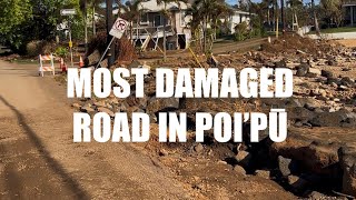 KAUA'I'S MOST BUSTED ROAD LĀWA'I ROAD WASHED AWAY PO’IPŪ SOUTH SIDE PUMMELED HOUSES GUTTED