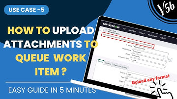 How to Upload Attachments (any file format) to Queue Work Item #queues #rpa #snow