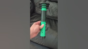 rings version of the collapsing light up saber is done #lightsaber #starwars #3dprint