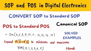 CONVERT SOP TO Standard SOP - Convert POS to Standard POS - SOP AND POS SOLVED EXAMPLES - Hindi