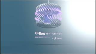 motion teaser of e-flow air purifier, designed by tony parez-edo martin with dassault systemes