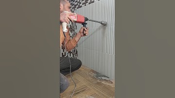 How to make Hole in Concrete Wall #viral#smartwork#ytshorts#diy#hammerdrill#drillingmachine#trending