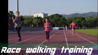 Racewalk training-Selina