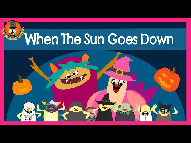 The Singing Walrus | Halloween Songs | When the Sun Goes Down | Phonics Song class=
