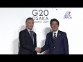 Bienvenida de Shinzō Abe a los participantes del G20 en Osaka, Japón