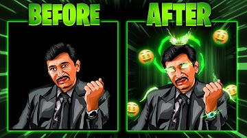 Neon Glowing Cartoon Vector Tutorial 🔥| Detail Video | Step-By-Step | MR.Aadi editz