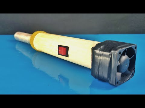 How To Make a Powerful Hot Air Gun From a Soldering Plug 100w - Simple at Home