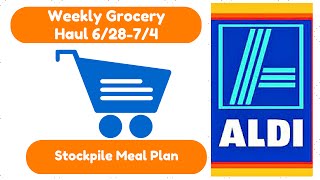 Aldi Haul $39.88 Weekly Budget for family of 5 & Small Dollar Tree haul