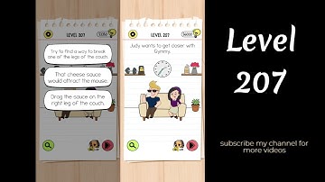 Brain Test 4 Level 207 Judy wants to get closer with Gymmy.