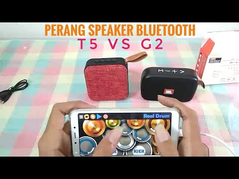Review Speaker JBL Bluetooth T5 VS G2 - YouTube