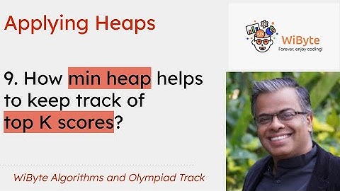 9. Applying Heaps: Using a min heap to keep track of top K scores