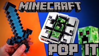 Making MINECRAFT Fidget toy | DIY Creeper Pop It |How to make a Anti-stress toy(FREE PRINTABLE)
