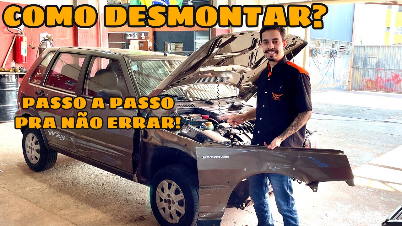 como DESMONTAR a FRENTE COMPLETA do UNO MILLE, pára-lama, pára-choque e Farois ?