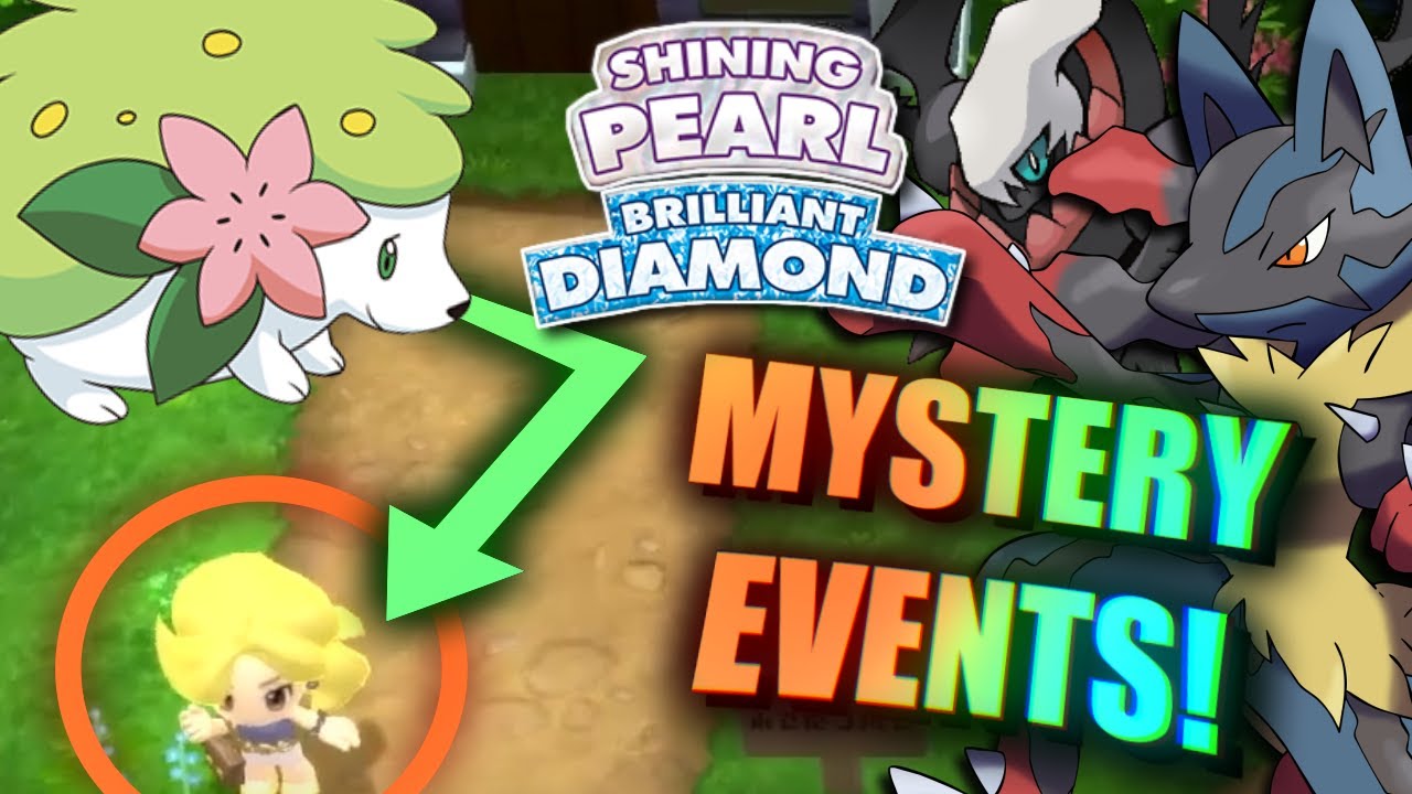 Pokemon Brilliant Diamond or Pokemon Shiny Pearl Shaymin Event