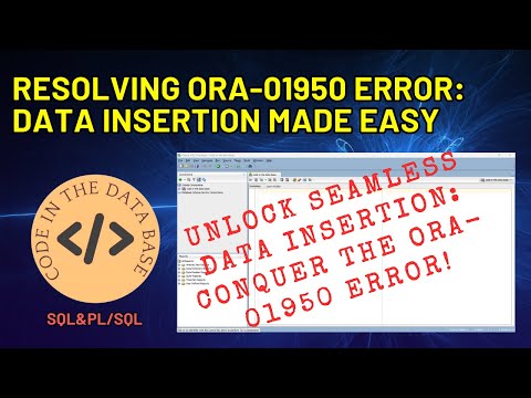 Basic SQL: Fixing ORA-01950 Error in Data Insertion
