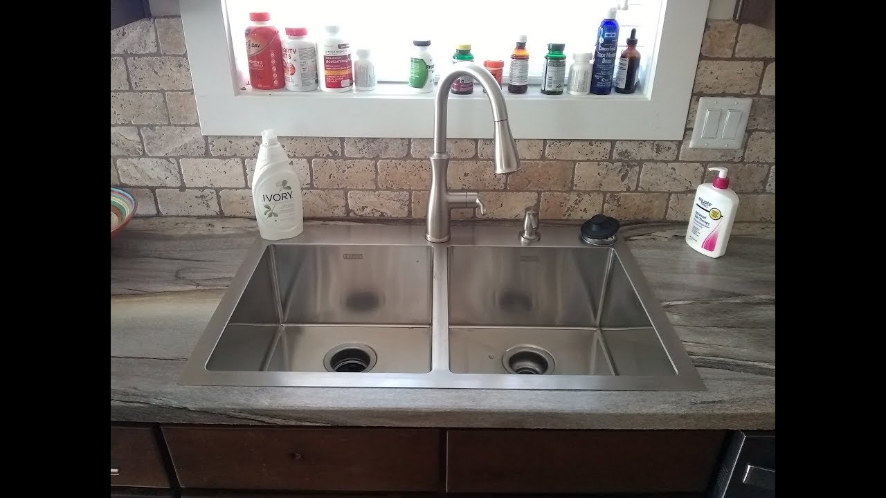 Removing A Molded Acrylic Sink And Installing The Franke Vector Drop In Undermount Stainless Sink