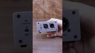 Como utilizar alimentador phantom power +48V externo