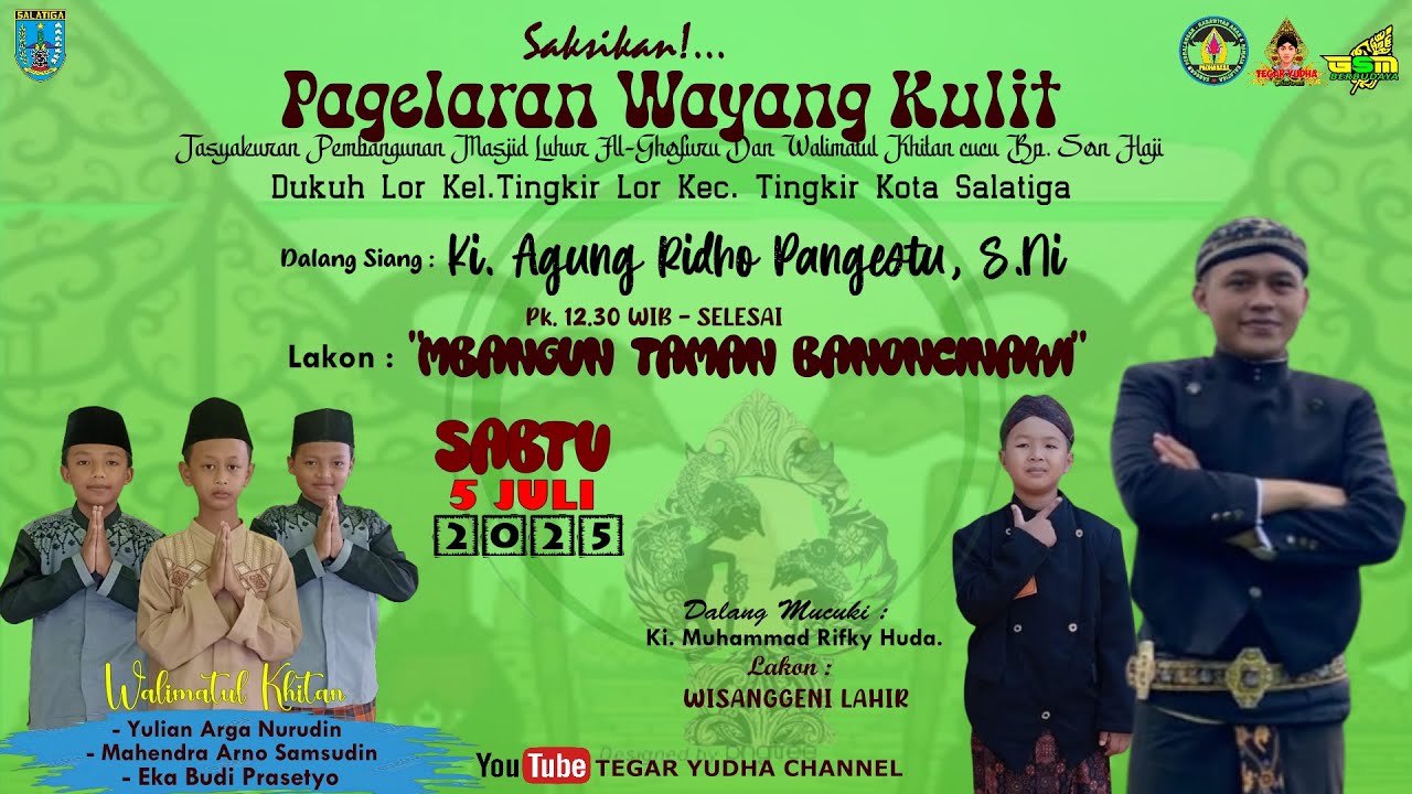 WAYANG KULIT MBANGUN TAMAN BANONCINAWI DALANG KI AGUNG RIDHO PANGESTU ...