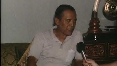 Interview van generaal (b.d.) AH Nasution met buitenlandse journalisten in 1981.