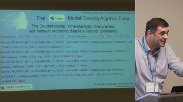 Maple Conference 2019 - Transforming Maple into an Intelligent Model-Tracing Math Tutor