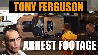 UFC Fighter Tony Ferguson Crash & Arrest Footage 5/7/23 - DUI Rollover Truck Crash in Hollywood, CA