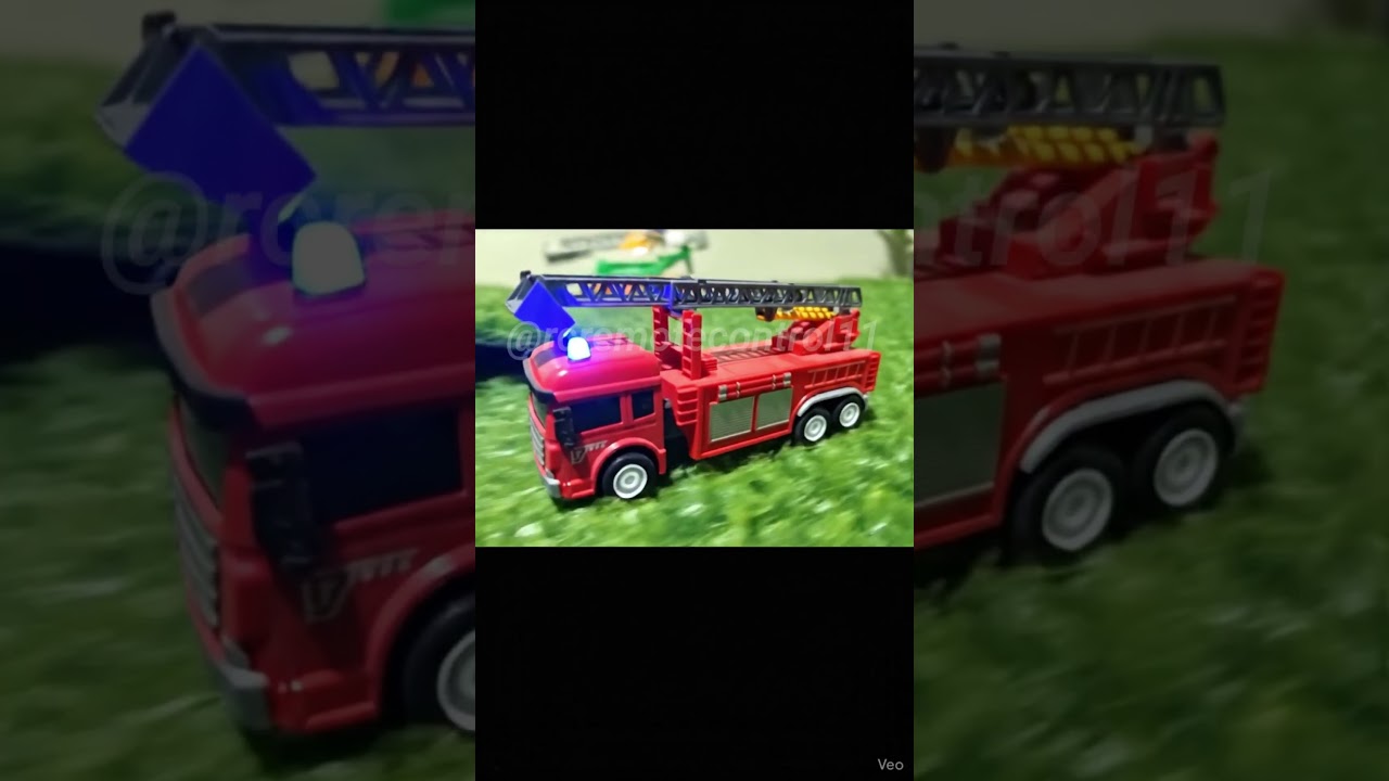 Super Fire Truck Toy Rescue Mission 🚒 | Flashing Lights & Ladder Action | Kids Toy Video