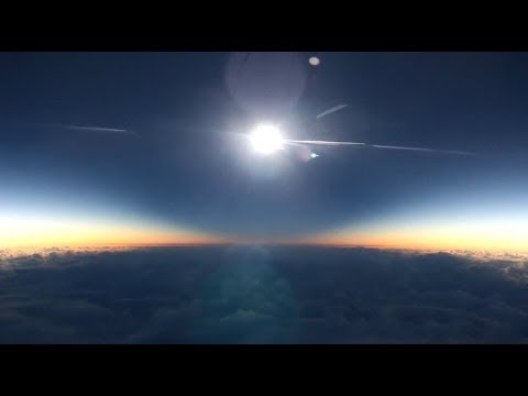 There's one problem with that amazing airplane eclipse video
