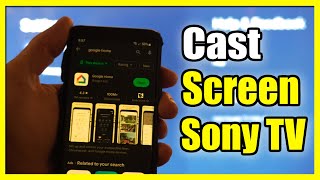 How To Connect & Screen Mirror Phone To Sony Tv Google Tv Easy Method