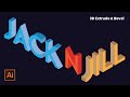 3D &#39;Extrude &amp; Bevel&#39; text in Adobe Illustrator | Design Mentor