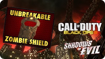 BO3 Zombies Shadows Of Evil Easy* UNBREAKABLE ZOMBIE SHIELD