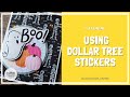 A Simple Halloween Card | Let&#39;s Use Those Dollar Tree Stickers