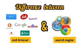 what is the difference between web browser and search engine(google)ما هو الفرق بين متصفح و محرك بحث