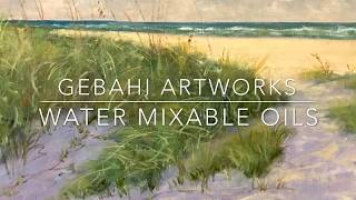 Florida Seascape in water mixable oils| Full Tutorial !!