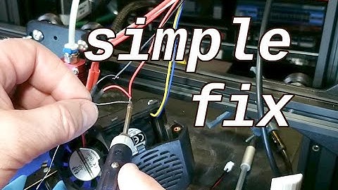 3D printer hot-end fan replacement