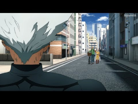 Сайтама и Кинг против Гароу / Saitama & King vs Garou [One Punch Man 2]