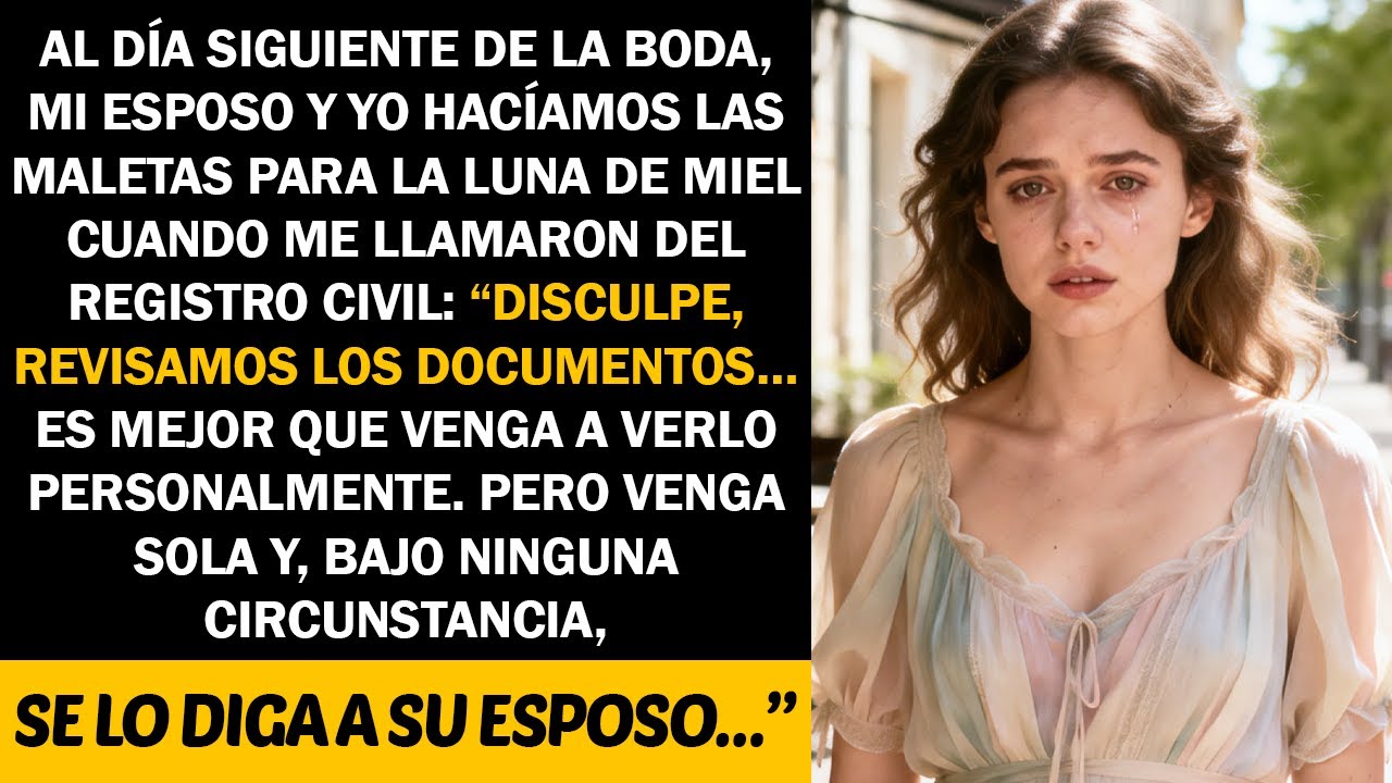 “Es mejor que lo vea en persona. Pero venga sola y no le diga nada a su marido…”