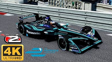 rFactor 2 Formula E Monaco JAGUAR I-TYPE II (4K 60fps GTX 1080 TI)