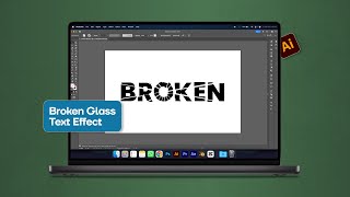 Broken Glass Text Effect Tutorial | Easy Steps in Illustrator #texteffect  | @swastikavision