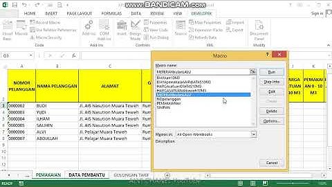 28 Tombol Posting di Userform3 Pemakaian & Record Macro Part 1 VBA Excel Aplikasi Pemba Rekening Air