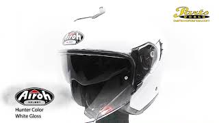 Airoh Helmet Hunter Color White Gloss by Parts World AG