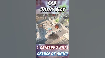 CS2 Utility Play - 1 grenade 2 kills | Chance or Skill? #cs2 #cs2clips #cs2moments #csgo