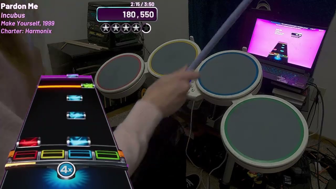 Pardon Me by Incubus YARG Expert Drums
