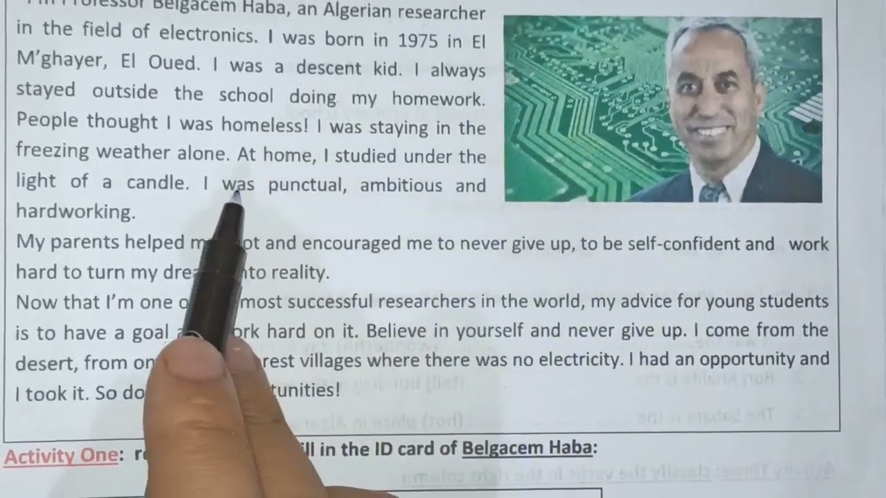 الرابعة متوسط / فرض مقترح بقوة في الانجليزية مع حل الوضعية حول الحلم والاستاذ المفضل 💪برتاج مع صحابك