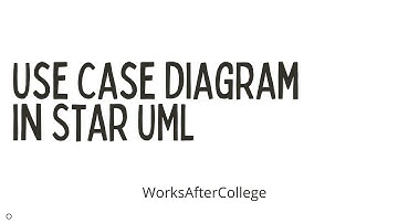 How to draw Use Case Diagram in StarUML Software ? || ESC || KLU || Madhav PVL