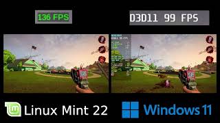 Postal Brain Damaged | Linux Vs Windows | Side by Side Comparation (GTX 1650 Super)