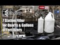 Elmar 7 station filler for quarts  gallons of fertilizers