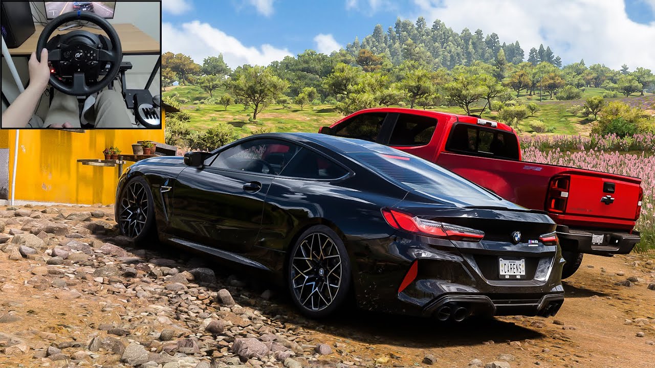 Forza Horizon 5 - BMW M8 Competition [Steering wheel gameplay]